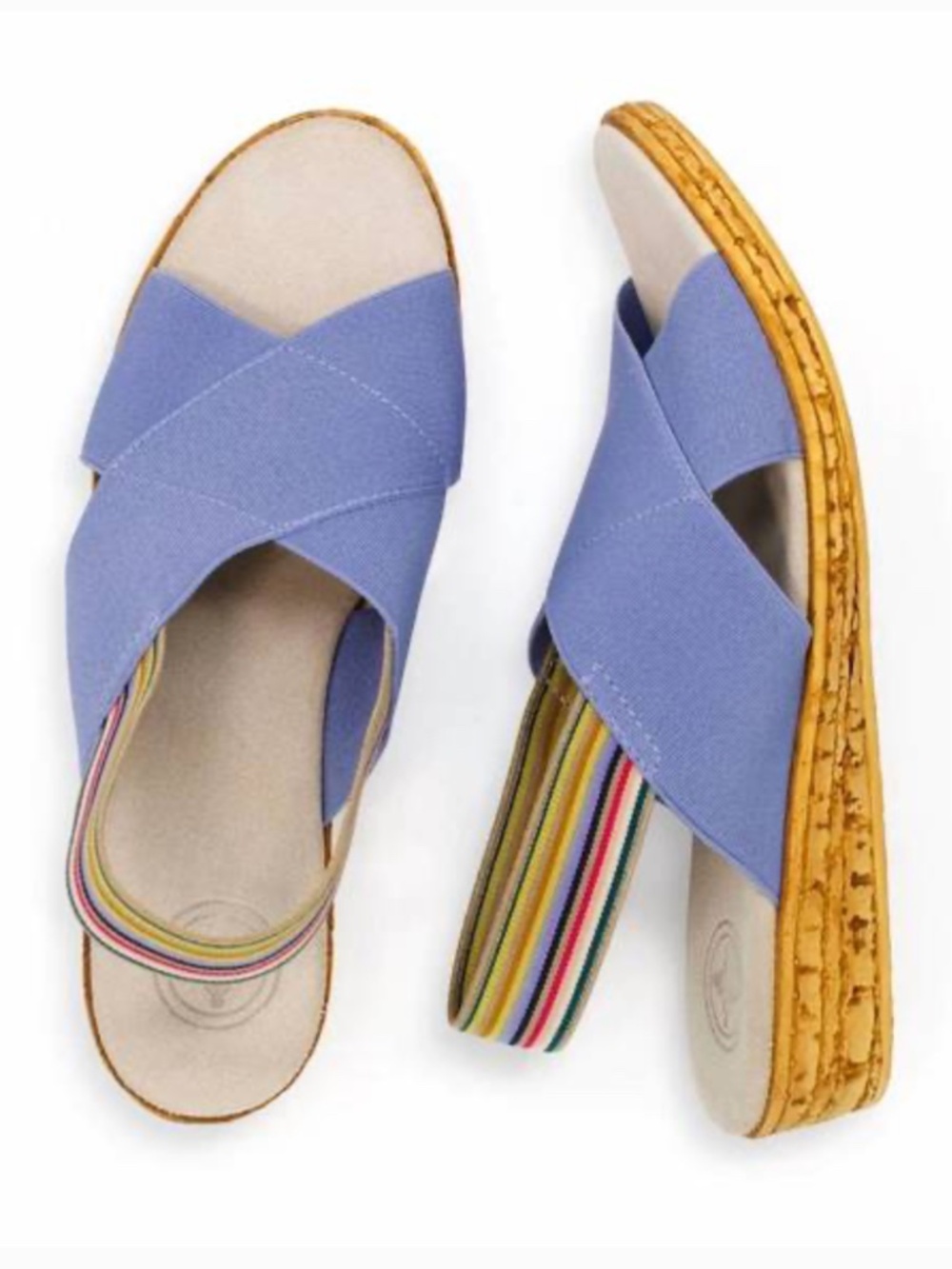 CHARLESTON SHOE CO. Atlantic sandal in peri stripe